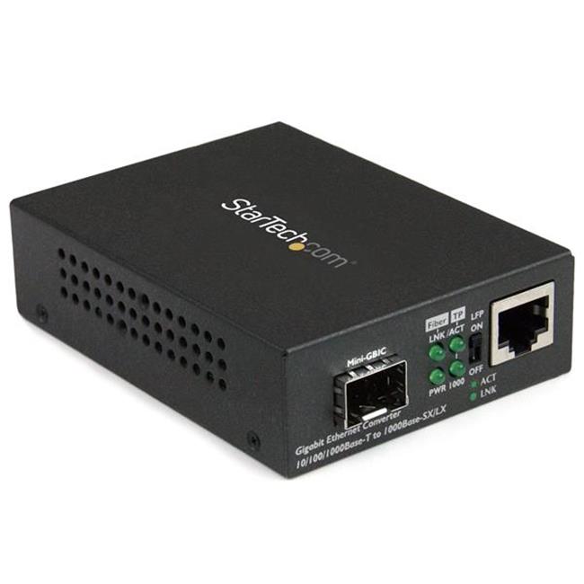 StarTech Fiber Media Converter with Open SFP Slot StarTech Fiber Media Converter with Open SFP Slot